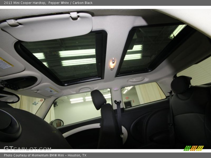 Pepper White / Carbon Black 2013 Mini Cooper Hardtop