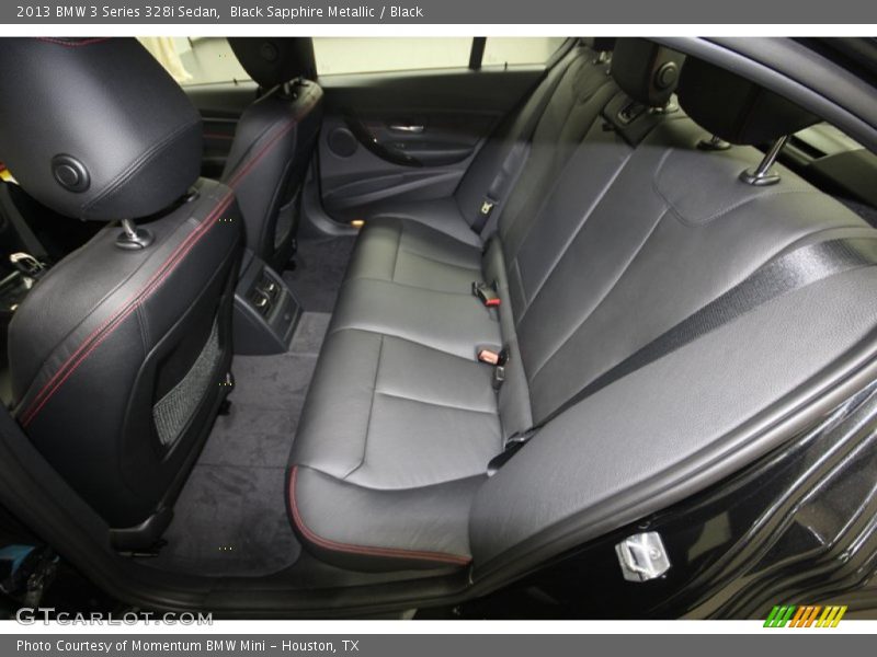 Rear Seat of 2013 3 Series 328i Sedan