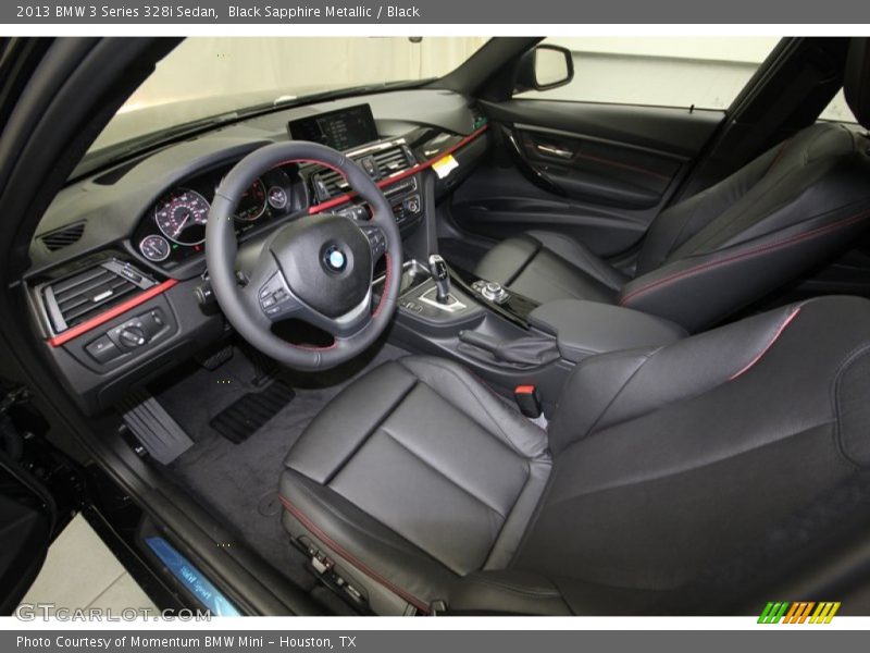 Black Interior - 2013 3 Series 328i Sedan 