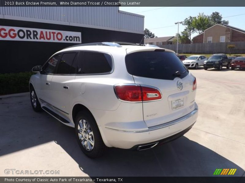 White Diamond Tricoat / Choccachino Leather 2013 Buick Enclave Premium