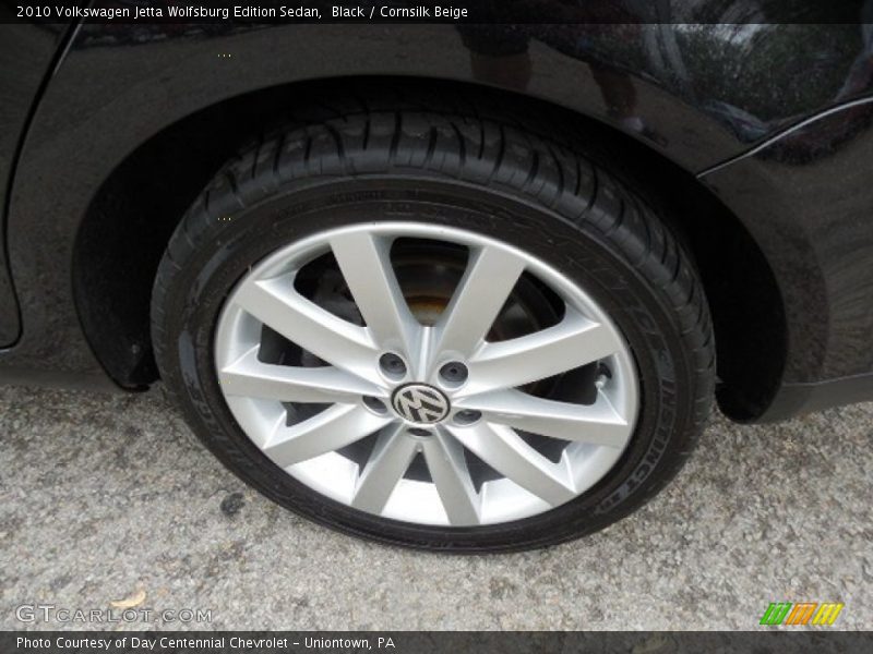 Black / Cornsilk Beige 2010 Volkswagen Jetta Wolfsburg Edition Sedan