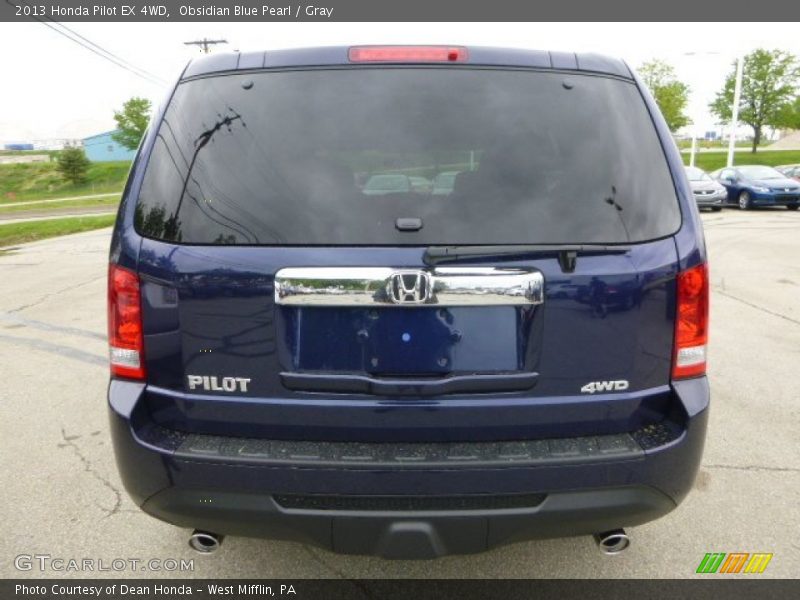 Obsidian Blue Pearl / Gray 2013 Honda Pilot EX 4WD