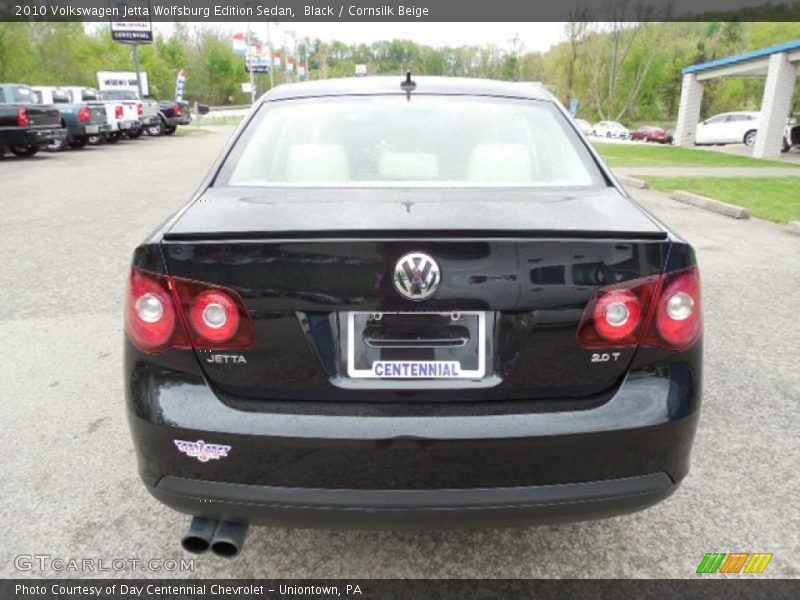 Black / Cornsilk Beige 2010 Volkswagen Jetta Wolfsburg Edition Sedan