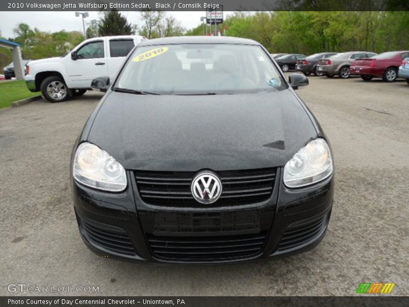 Black / Cornsilk Beige 2010 Volkswagen Jetta Wolfsburg Edition Sedan