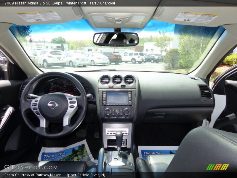 Winter Frost Pearl / Charcoal 2009 Nissan Altima 3.5 SE Coupe