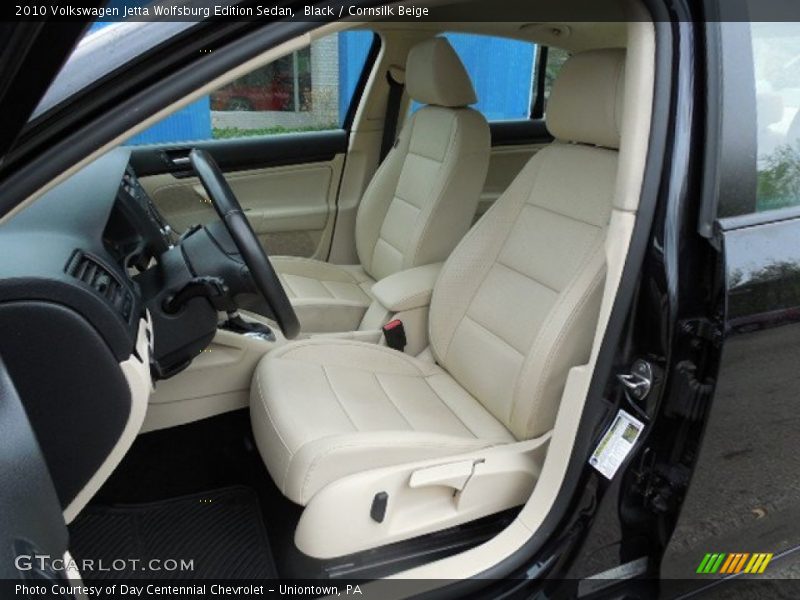 Black / Cornsilk Beige 2010 Volkswagen Jetta Wolfsburg Edition Sedan
