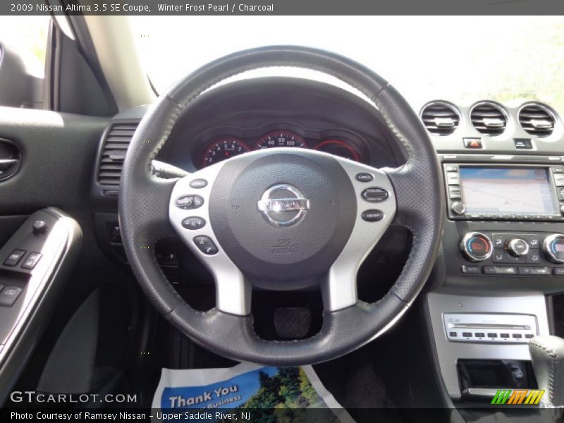 Winter Frost Pearl / Charcoal 2009 Nissan Altima 3.5 SE Coupe