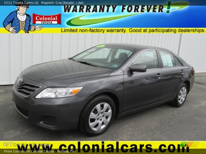 Magnetic Gray Metallic / Ash 2011 Toyota Camry LE