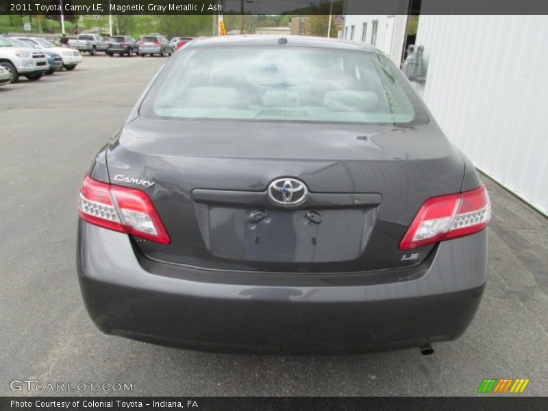 Magnetic Gray Metallic / Ash 2011 Toyota Camry LE