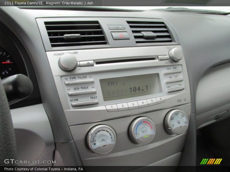 Magnetic Gray Metallic / Ash 2011 Toyota Camry LE
