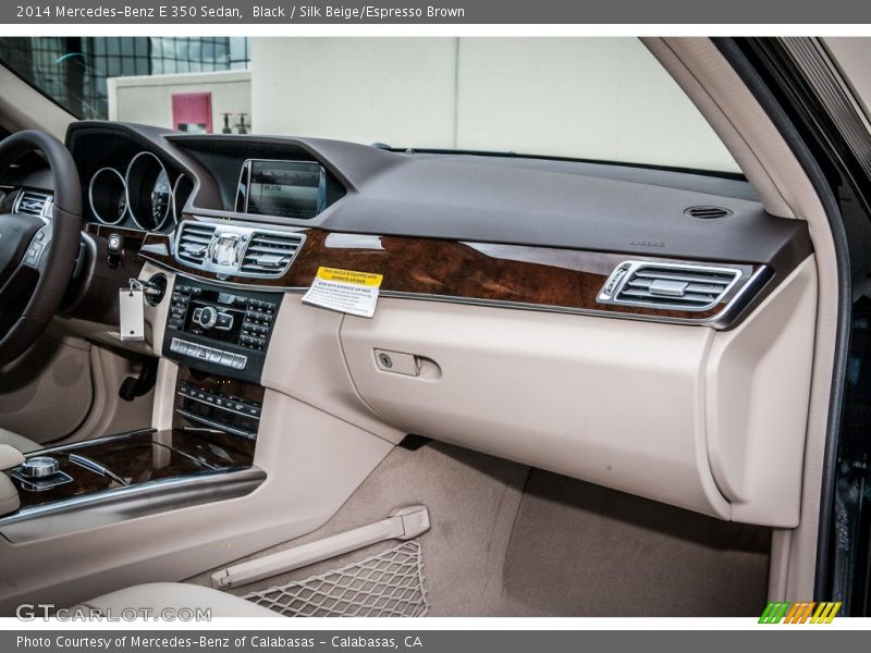Black / Silk Beige/Espresso Brown 2014 Mercedes-Benz E 350 Sedan