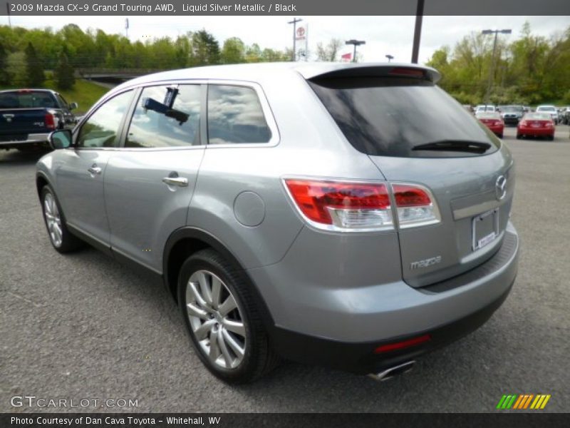 Liquid Silver Metallic / Black 2009 Mazda CX-9 Grand Touring AWD