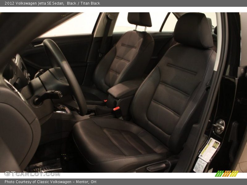 Black / Titan Black 2012 Volkswagen Jetta SE Sedan