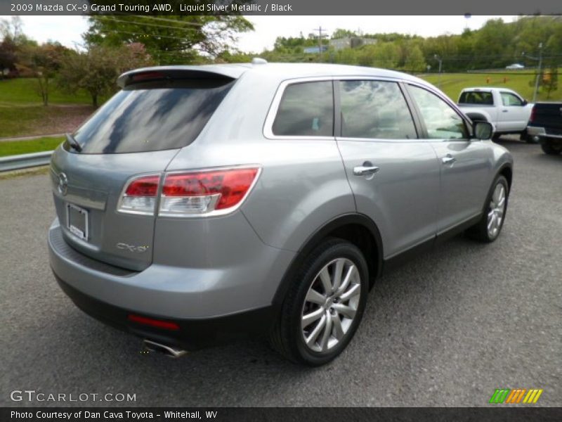 Liquid Silver Metallic / Black 2009 Mazda CX-9 Grand Touring AWD