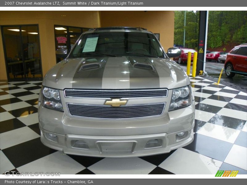 Summit White / Dark Titanium/Light Titanium 2007 Chevrolet Avalanche LTZ
