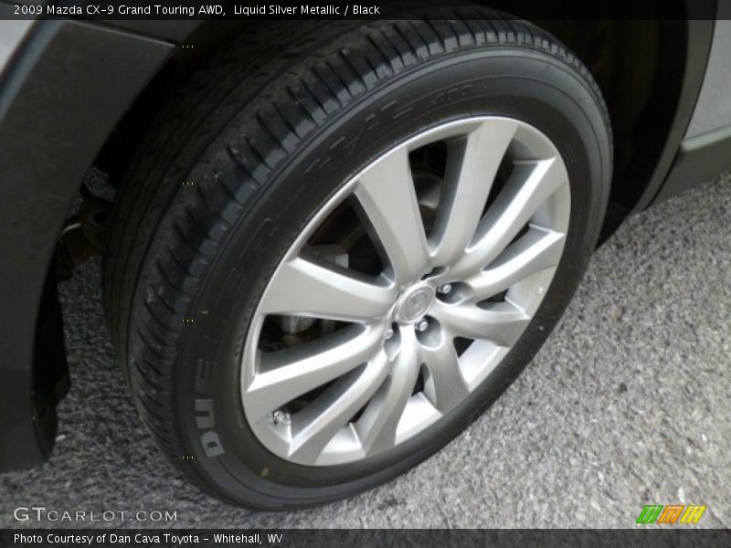 Liquid Silver Metallic / Black 2009 Mazda CX-9 Grand Touring AWD