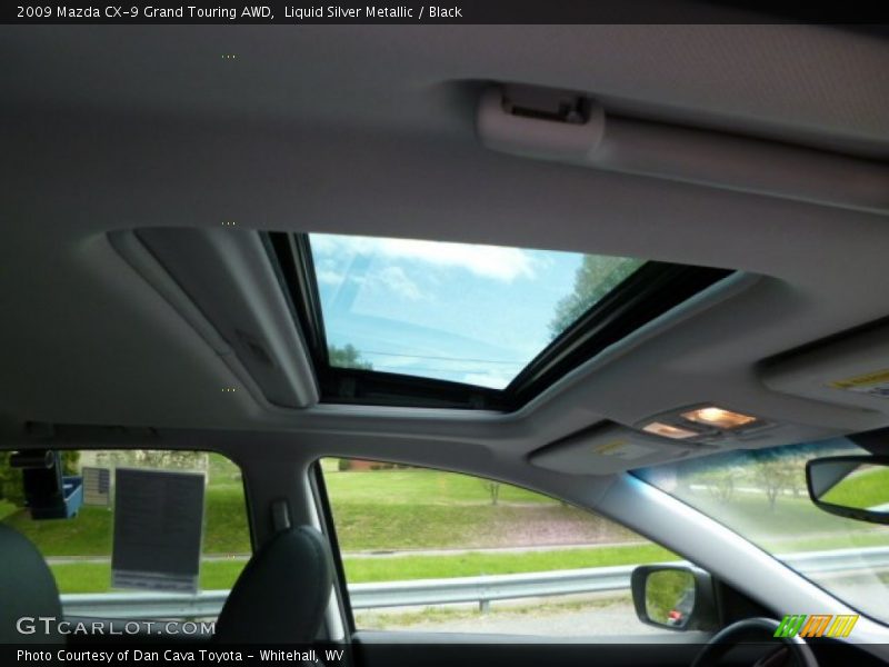 Liquid Silver Metallic / Black 2009 Mazda CX-9 Grand Touring AWD