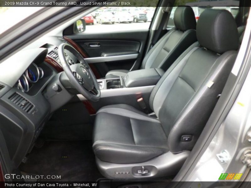 Liquid Silver Metallic / Black 2009 Mazda CX-9 Grand Touring AWD