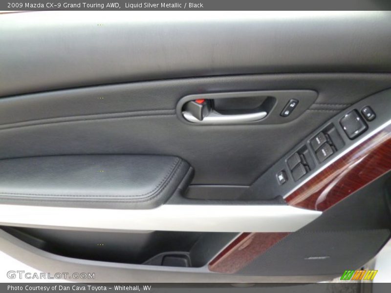 Liquid Silver Metallic / Black 2009 Mazda CX-9 Grand Touring AWD