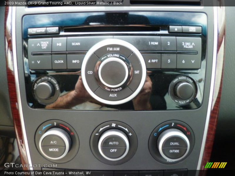 Liquid Silver Metallic / Black 2009 Mazda CX-9 Grand Touring AWD