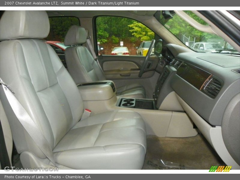 Summit White / Dark Titanium/Light Titanium 2007 Chevrolet Avalanche LTZ