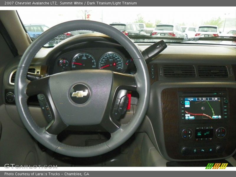 Summit White / Dark Titanium/Light Titanium 2007 Chevrolet Avalanche LTZ