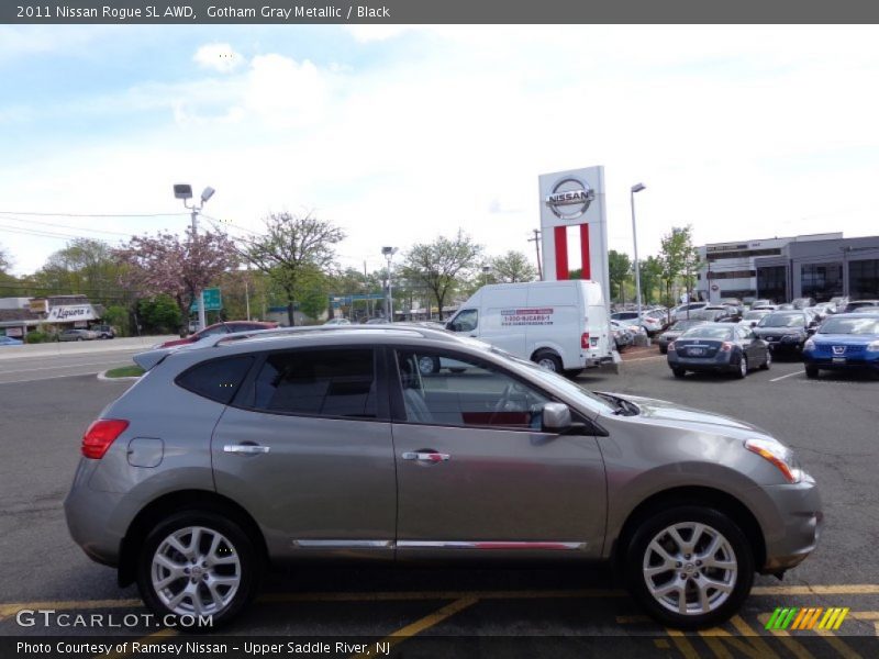 Gotham Gray Metallic / Black 2011 Nissan Rogue SL AWD