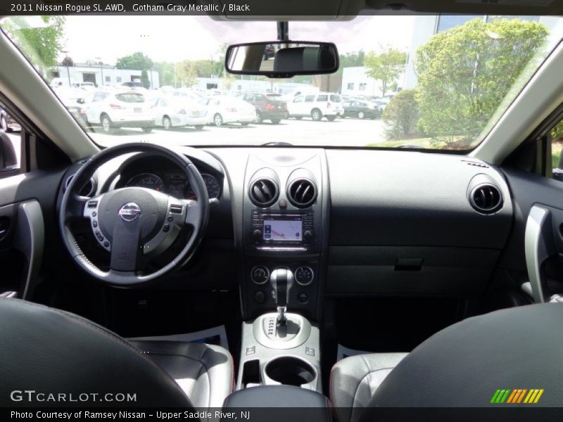Gotham Gray Metallic / Black 2011 Nissan Rogue SL AWD