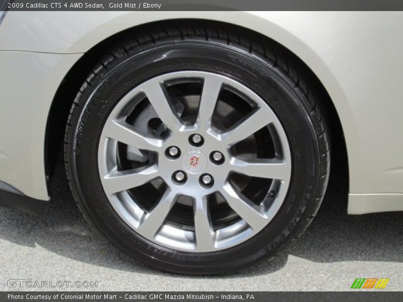 Gold Mist / Ebony 2009 Cadillac CTS 4 AWD Sedan