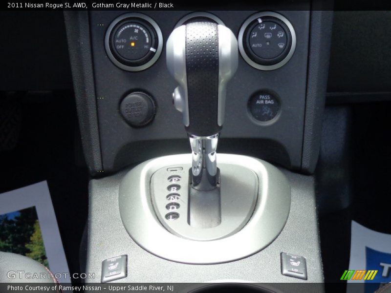 Gotham Gray Metallic / Black 2011 Nissan Rogue SL AWD