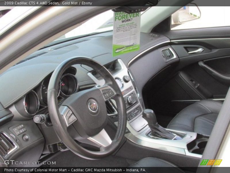 Gold Mist / Ebony 2009 Cadillac CTS 4 AWD Sedan