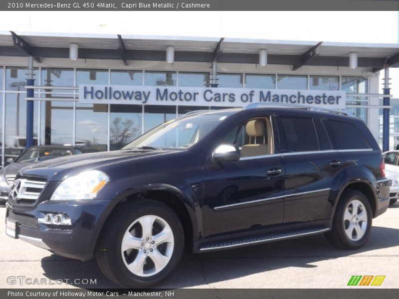 Capri Blue Metallic / Cashmere 2010 Mercedes-Benz GL 450 4Matic