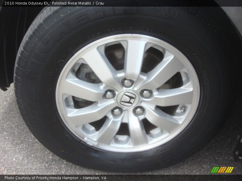 Polished Metal Metallic / Gray 2010 Honda Odyssey EX