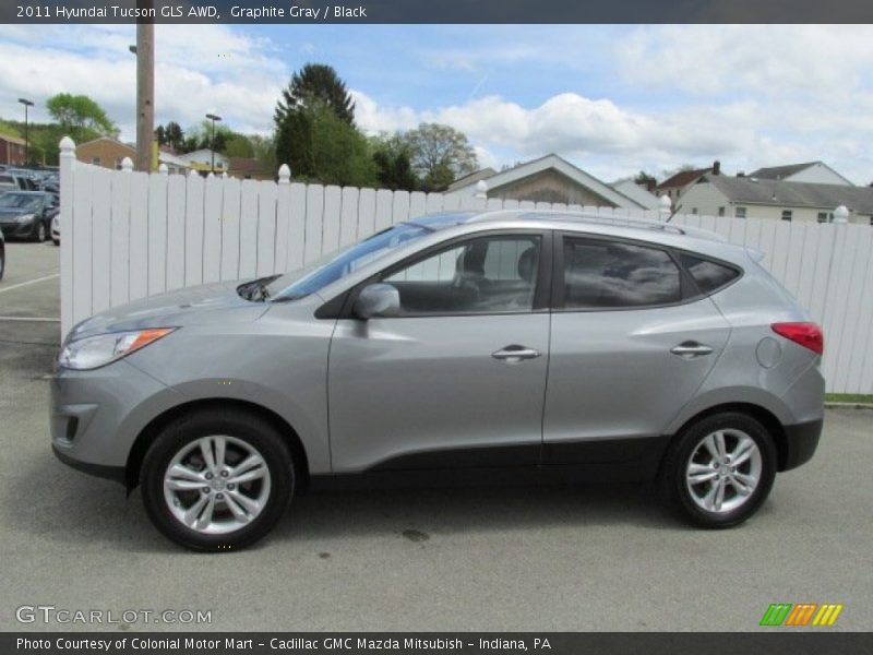 Graphite Gray / Black 2011 Hyundai Tucson GLS AWD