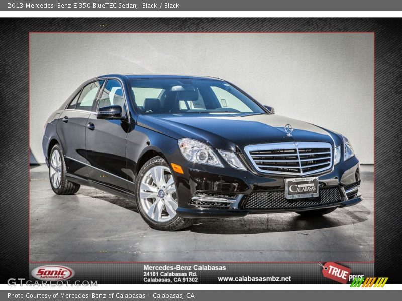 Black / Black 2013 Mercedes-Benz E 350 BlueTEC Sedan