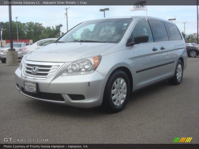 Alabaster Silver Metallic / Gray 2010 Honda Odyssey LX