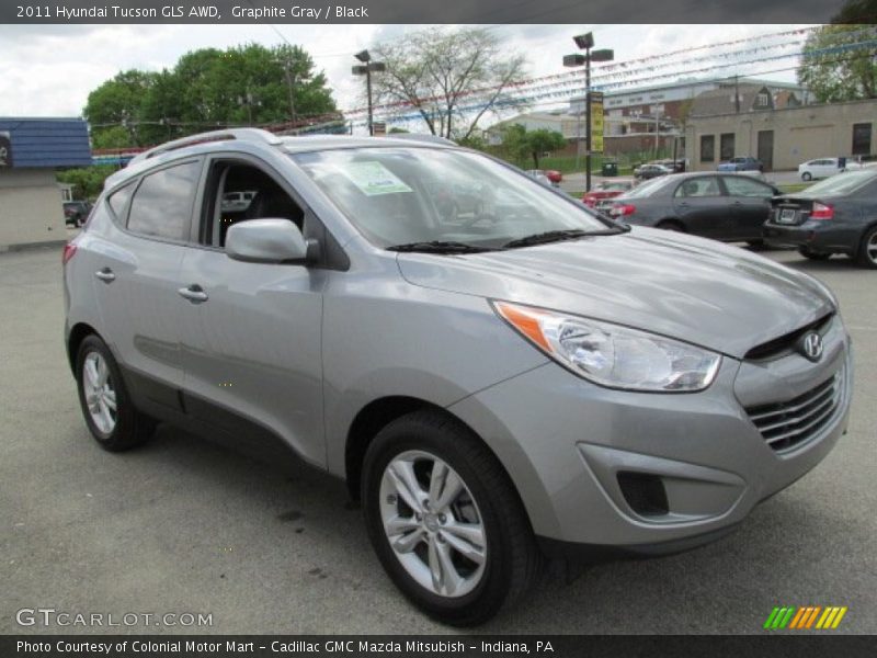 Graphite Gray / Black 2011 Hyundai Tucson GLS AWD