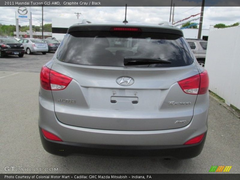 Graphite Gray / Black 2011 Hyundai Tucson GLS AWD