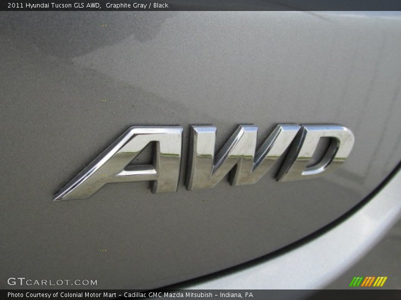 Graphite Gray / Black 2011 Hyundai Tucson GLS AWD
