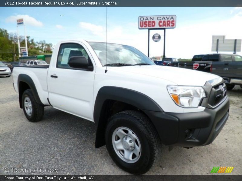 Super White / Graphite 2012 Toyota Tacoma Regular Cab 4x4