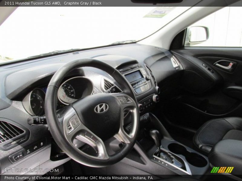 Graphite Gray / Black 2011 Hyundai Tucson GLS AWD