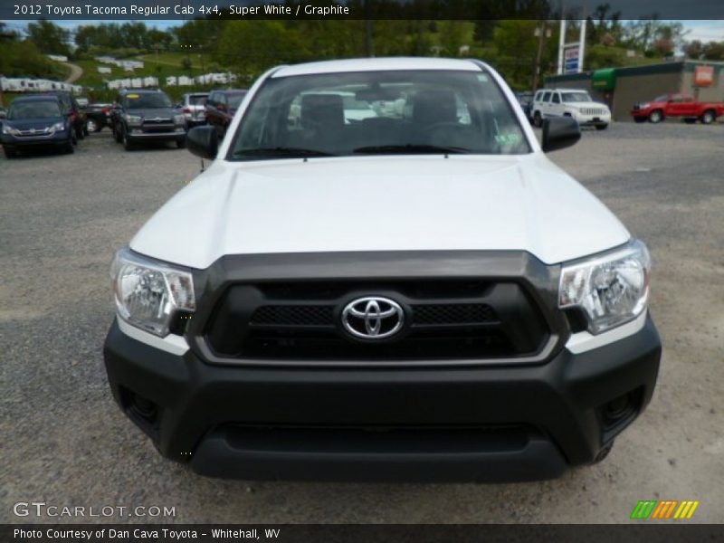 Super White / Graphite 2012 Toyota Tacoma Regular Cab 4x4