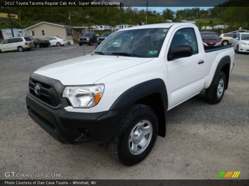 Super White / Graphite 2012 Toyota Tacoma Regular Cab 4x4