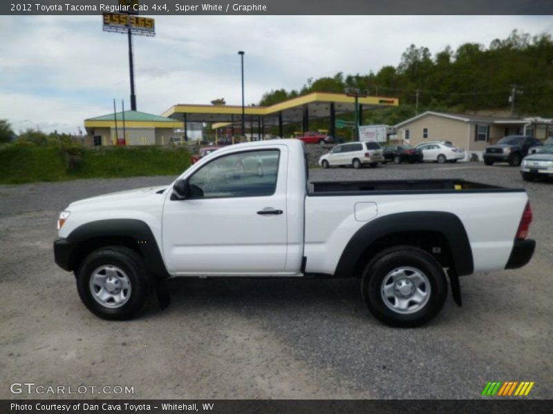 Super White / Graphite 2012 Toyota Tacoma Regular Cab 4x4