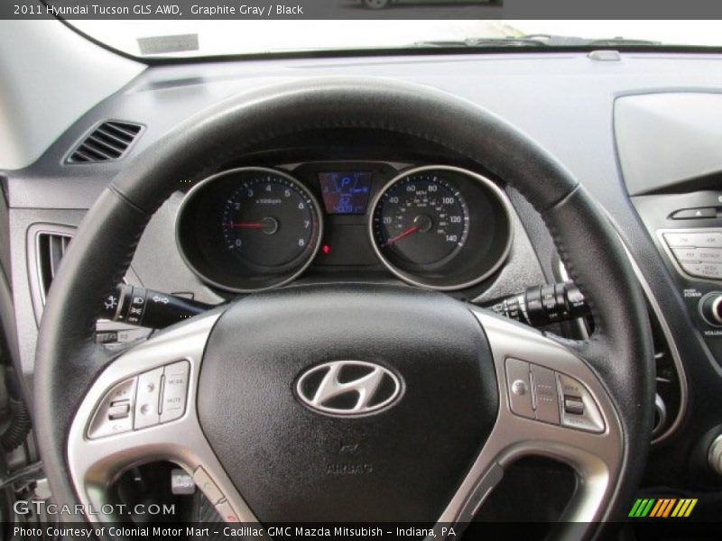 Graphite Gray / Black 2011 Hyundai Tucson GLS AWD