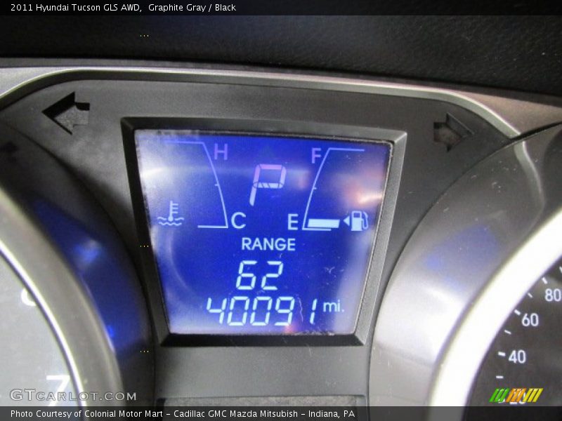 Graphite Gray / Black 2011 Hyundai Tucson GLS AWD