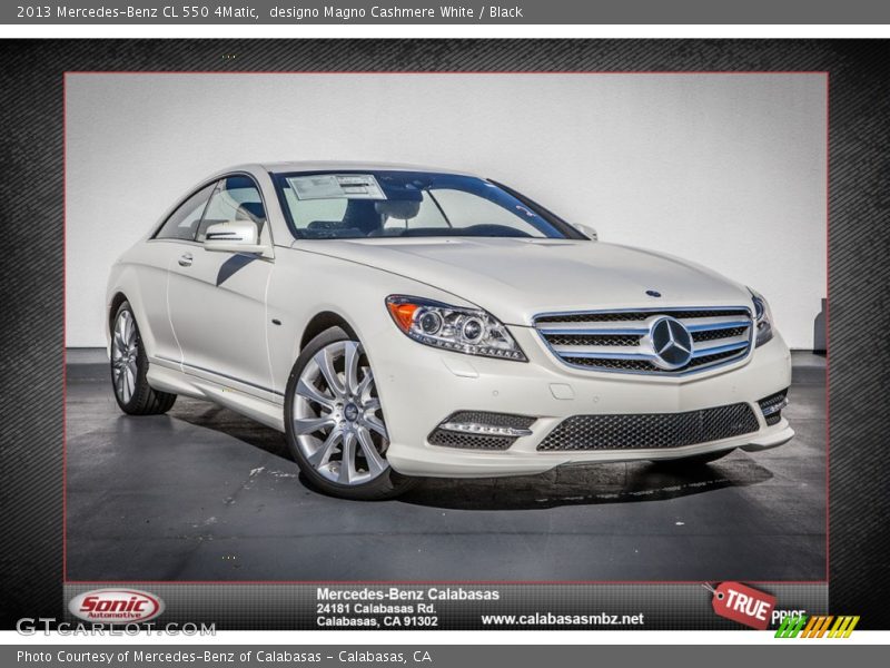 designo Magno Cashmere White / Black 2013 Mercedes-Benz CL 550 4Matic