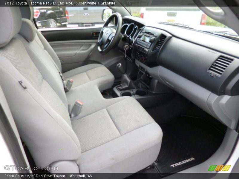 Super White / Graphite 2012 Toyota Tacoma Regular Cab 4x4