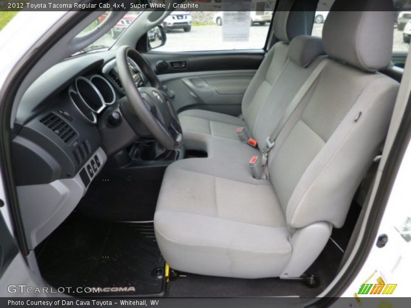 Super White / Graphite 2012 Toyota Tacoma Regular Cab 4x4