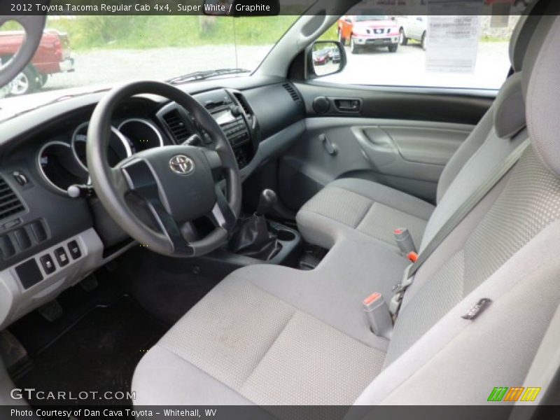 Super White / Graphite 2012 Toyota Tacoma Regular Cab 4x4